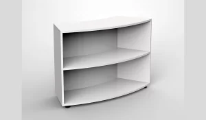 YCW-21217兩層弧形書櫃